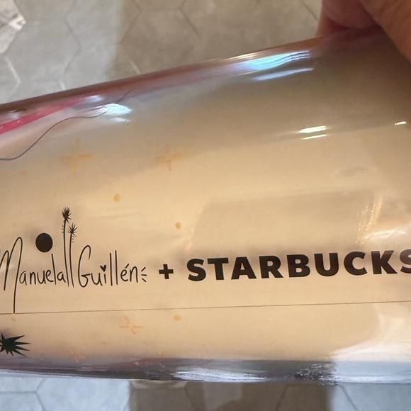 Starbucks Colorful Tumbler with Artistic Design - Picture 3 of 5